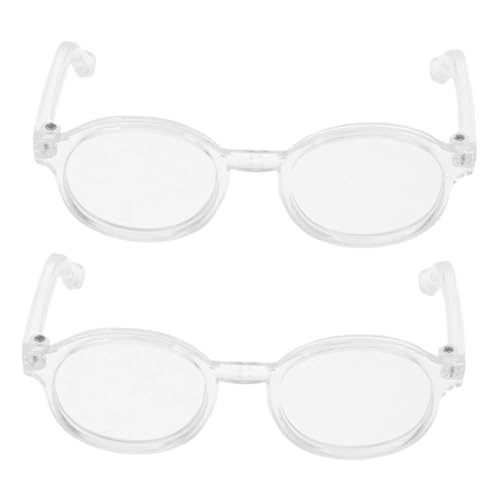 Vaguelly 2 Stück Teiliges Mini Puppenbrillen Transparentes Gestell Klare Linse Leichtes Kunststoffzubehör Für Baumwollpuppen Stilvolles Retro Eyewear Cosplay Kostüm Vaguelly 2 Stück Teiliges Mini Puppenbrillen Transparentes Gestell Klare Linse Leichtes Kunststoffzubehör Für Baumwollpuppen Stilvolles Retro Eyewear Cosplay Kostüm von Vaguelly