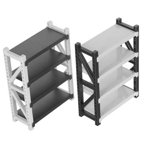 Vaguelly 2 Stück Teiliges Miniatur Möbelset Puppenhaus Lagerregal Aufbewahrungsregal aus Leichtem Kunststoff Organizer für Mini Haus Zubehör Vaguelly 2 Stück Teiliges Miniatur Möbelset Puppenhaus Lagerregal Aufbewahrungsregal aus Leichtem Kunststoff Organizer für Mini Haus Zubehör von Vaguelly