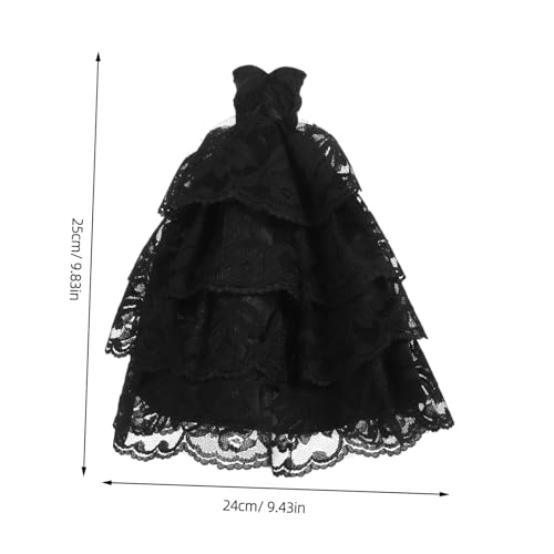 Vaguelly 2 Stück Teiliges Puppen-hochzeitskleid Handgefertigte Miniatur Spitzen-Brautkleider in Schwarz Weiß Detailgetreue Feenkostüme für Puppenhaus Vielseitig als Party-Outfits Geeignet Vaguelly 2 Stück Teiliges Puppen-hochzeitskleid Handgefertigte Miniatur Spitzen-Brautkleider in Schwarz Weiß Detailgetreue Feenkostüme für Puppenhaus Vielseitig als Party-Outfits Geeignet von Vaguelly