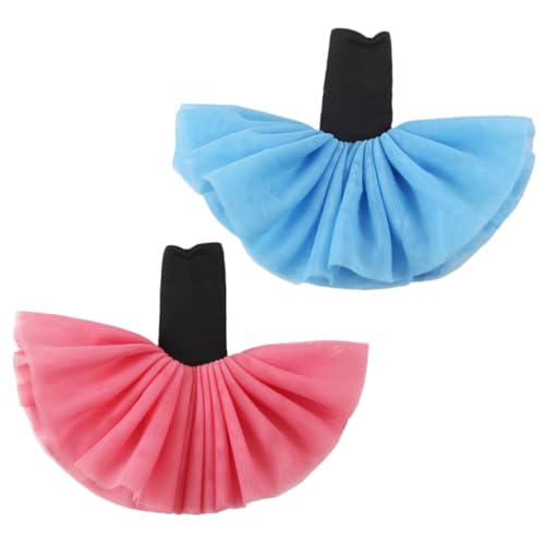 Vaguelly 2 Stück Teiliges Puppenkleider aus Strapazierfähigem Wiederverwendbare Ballettkleider Blau Kompakte Puppenkostüme für Prinzessin von Vaguelly