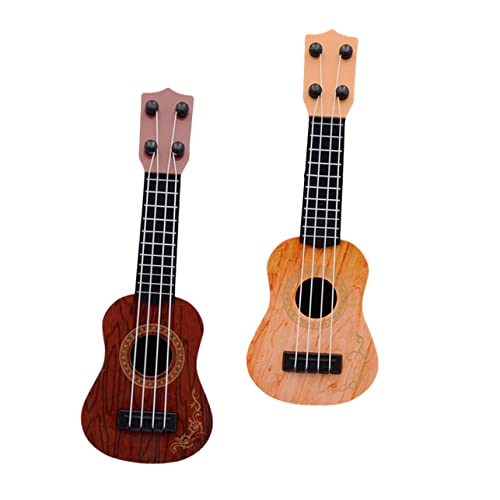 Vaguelly 2 Stück Ukulele musikinstrumente Kinderspielzeug Gitarre Bildungsspielzeug Musikspielzeug für Babys Mini Ukulele - Kleinkindinstrument Plastik Vaguelly 2 Stück Ukulele musikinstrumente Kinderspielzeug Gitarre Bildungsspielzeug Musikspielzeug für Babys Mini Ukulele - Kleinkindinstrument Plastik von Vaguelly