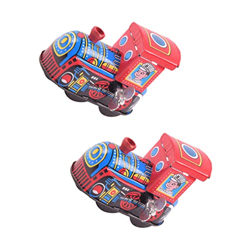 Vaguelly 2 Stück Vintage Cartoon Wind Up Locomotive Retro Eisenbahnen für Verbessert die Fantasie und Eltern Kommunikation Tragbar und Leicht für Weihnachten Vaguelly 2 Stück Vintage Cartoon Wind Up Locomotive Retro Eisenbahnen für Verbessert die Fantasie und Eltern Kommunikation Tragbar und Leicht für Weihnachten von Vaguelly