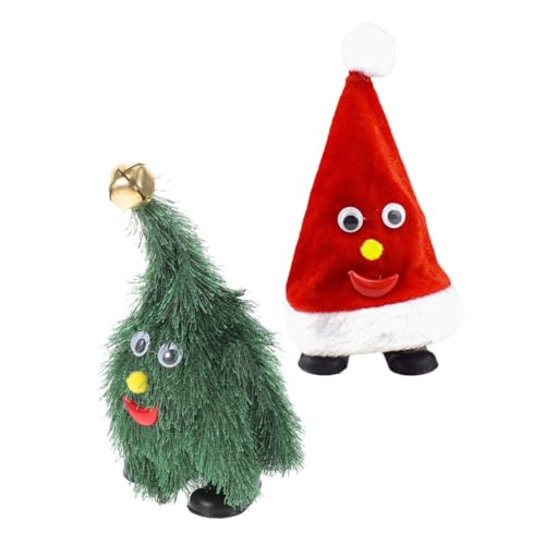 Vaguelly 2 Stück Weihnachtsspielzeug zum Spazierengehen Baum Weihnachten animierte weihnachtsfigur animieren lustige weihnachtsmütze weihnachtsdekoration tanzende Weihnachtsmütze PVC Vaguelly 2 Stück Weihnachtsspielzeug zum Spazierengehen Baum Weihnachten animierte weihnachtsfigur animieren lustige weihnachtsmütze weihnachtsdekoration tanzende Weihnachtsmütze PVC von Vaguelly
