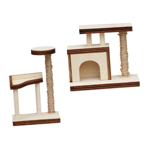 Vaguelly 2stücke Miniatur Katzenbaum Für Zubehör Holzmöbel Für Kreative Spielwelten Für Maßstab Puppenhäuser Vaguelly 2stücke Miniatur Katzenbaum Für Zubehör Holzmöbel Für Kreative Spielwelten Für Maßstab Puppenhäuser von Vaguelly