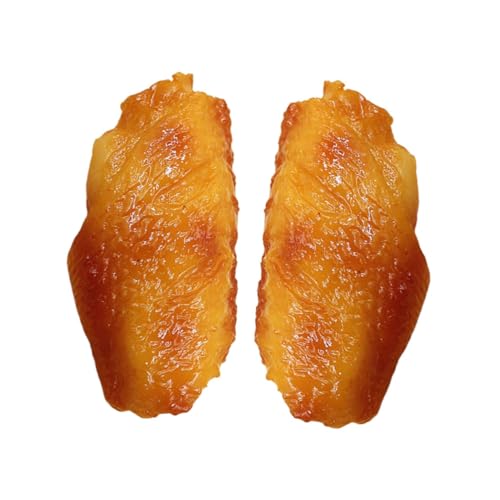 Vaguelly 2 Stücke Huhn Flügel Ornament PVC Huhn Modell Lebensmittel Dekoration Foto Prop Für Dekorative Spielzeug von Vaguelly