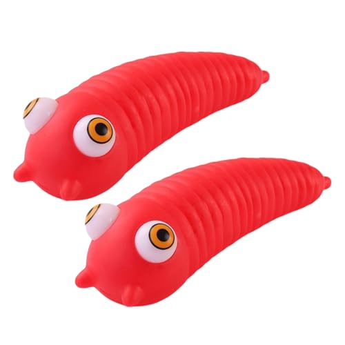 Vaguelly 2 Stücke Prise Musik interaktives kinderspielzeug hühner Funny Presents funnytoys Schreibtischspielzeug für Erwachsene zum Stressabbau PVC rot von Vaguelly