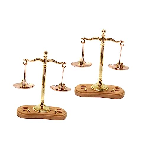 Vaguelly Pädagogisches Kinderspielzeug Set Waagschale Miniatur Bastelset Für Puppenhaus von Vaguelly