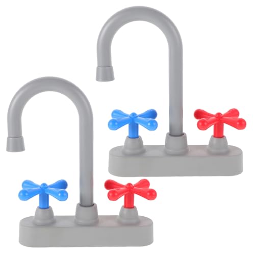 Vaguelly 2-teiliger Ersatz-Wasserhahn für Spielküche: Simulations-Wasserhahn-Spielzeug – Küchenspüle-Wasserhahn für Kinder/Kleinkinder – Zubehör für Rollenspiele Vaguelly 2-teiliger Ersatz-Wasserhahn für Spielküche: Simulations-Wasserhahn-Spielzeug – Küchenspüle-Wasserhahn für Kinder/Kleinkinder – Zubehör für Rollenspiele von Vaguelly