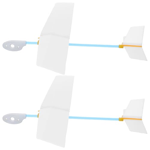 Vaguelly 2-teiliges Segelflugzeug-Bausatz mit Vorbau: DIY-Modellflugzeug für den Flug im Freien und zur Präsentation zu Hause – Spielzeug zur Entwicklung des räumlichen Denkens und der Kreativität von Vaguelly