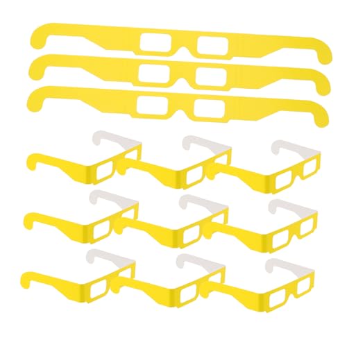 Vaguelly 20 Paare Diffractionsbrille für Partys und Festivals Ergonomisches Design Leuchtende Farben Einzigartiger Nachteffekt für Nachtveranstaltungen und Feiern von Vaguelly