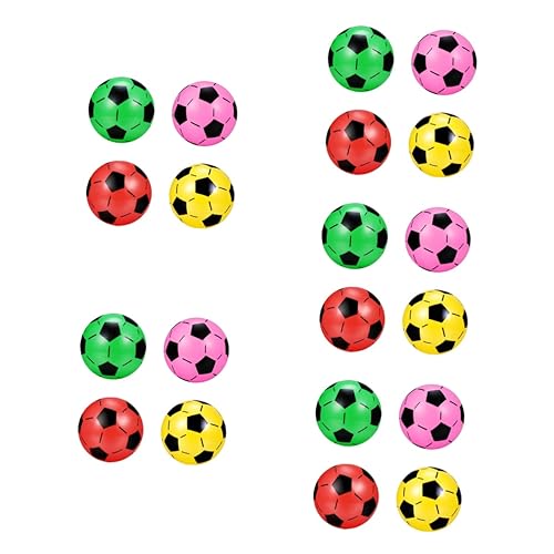Vaguelly 20 STK aufblasbarer Ball Bälle für Kleinkinder Fußbälle für Kinder Kinderspielzeug Spielzeuge Geschenke Kinder Fußball Spielzeug Kinder bunter Fußball Ballon Kleidung Kinderball von Vaguelly