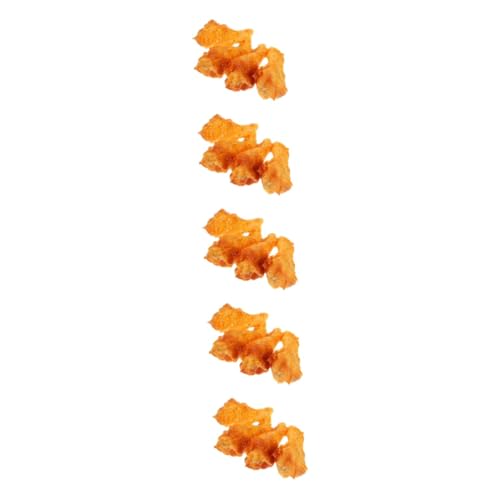 Vaguelly 20 STK Simulierte Chicken Wings und Drumsticks künstliches Lebensmittelmodell Mini-Küchendekoration Spielzeug Modelle realistisches Spielfutter simuliertes Huhn Hähnchen-Popcorn von Vaguelly