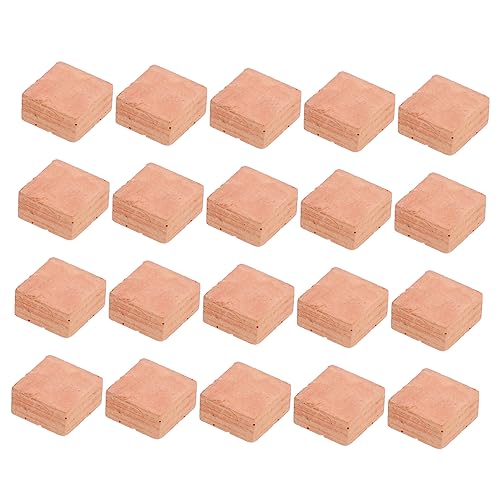 Vaguelly 20 STK simulierte Ziegel bastelzeug fogelschreker Modellbau-Display DIY Sandtisch Ziegelmodell Miniatur DIY Stein Mikrolandschaftsdekor miniatursteine ​​selber Machen Ton rot von Vaguelly