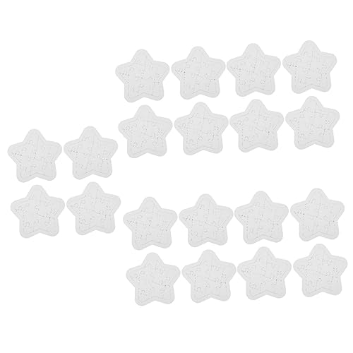 Vaguelly 20 Sätze Puzzle Leere Rätsel Zeichnen Zeichenbrett Sternförmige Rätsel Leere Weiße Rätsel Spielzeuge Kidcraft-spielset Mini-Spielzeug DIY Kind Papier Heißpressen Lebensmittel von Vaguelly