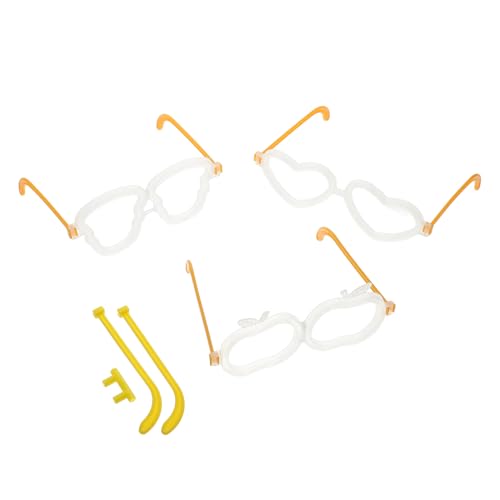 Vaguelly 20 Sätze Teiliges Ersatzbrillenverbinder für Leuchtende Brillen Diy Brillen Zubehör für Partys Runde Herz und Designs für Kreative Bastelprojekte und Besondere Anlässe von Vaguelly