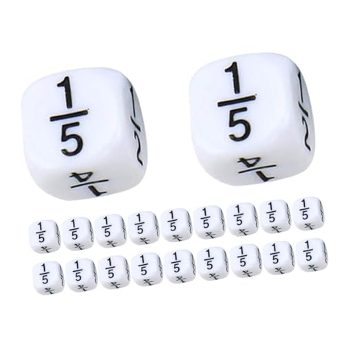 Vaguelly 20 Stück Bruchwürfel Platzwertwürfel Mini-Würfelzähler Mathe-Spielwürfel Tischspielwürfel Mathe Mathematik- Würfel für Mathe Würfelspiel Lehrhilfe Plastik Weiß Vaguelly 20 Stück Bruchwürfel Platzwertwürfel Mini-Würfelzähler Mathe-Spielwürfel Tischspielwürfel Mathe Mathematik- Würfel für Mathe Würfelspiel Lehrhilfe Plastik Weiß von Vaguelly