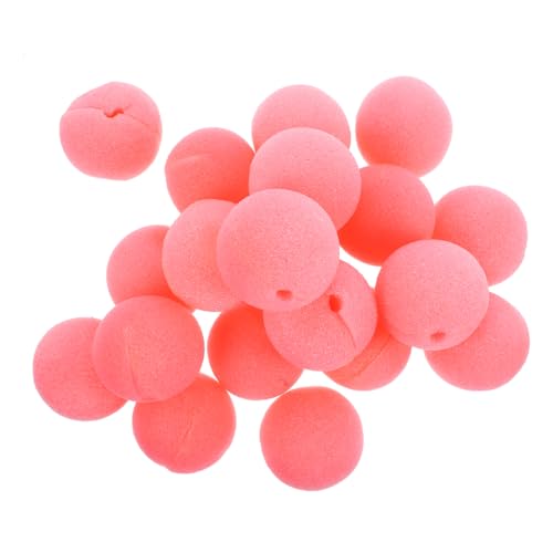 Vaguelly 20 Stück Clown-Nasen-Requisite Clownsnase für Erwachsene Beige Gesicht Plüsch Clown-Cosplay-Nase Pop Gefälligkeiten für Zirkuspartys Clown-Cosplay-Stütze Clown-Zubehör Schwamm Rosa von Vaguelly