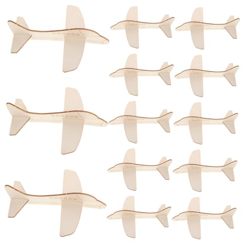 Vaguelly 20 Stück DIY Handwerkskunst für Mini Flugzeuge zum Bemalen für Schulprojekte und Geburtstagsfeiern Kreative Holzspielzeuge Vaguelly 20 Stück DIY Handwerkskunst für Mini Flugzeuge zum Bemalen für Schulprojekte und Geburtstagsfeiern Kreative Holzspielzeuge von Vaguelly