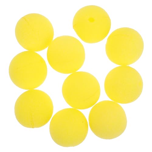 Vaguelly 20 Stück Gelbe Clown Nase Requisiten für Party Cosplay Dekorative Schwammbälle für Halloween Karneval und Kostümpartys für Erwachsene von Vaguelly