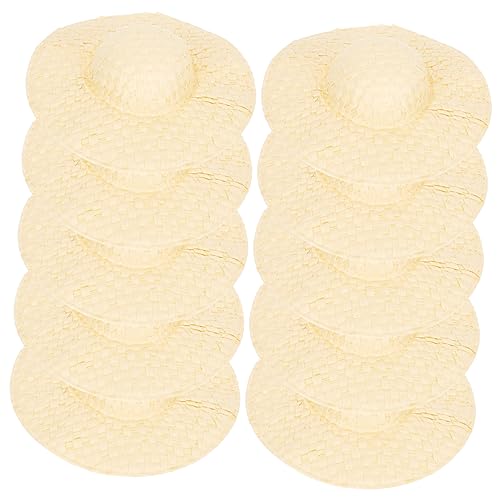 Vaguelly 20 Stück Gewebter Papierhut Spielzeughaushut Foto Requisiten Miniatur Puppenhut Mini Hüte Web Bastelhut Exquisite Hut Dekoration Mini Miniaturhut Winzige Hüte Zum Basteln von Vaguelly