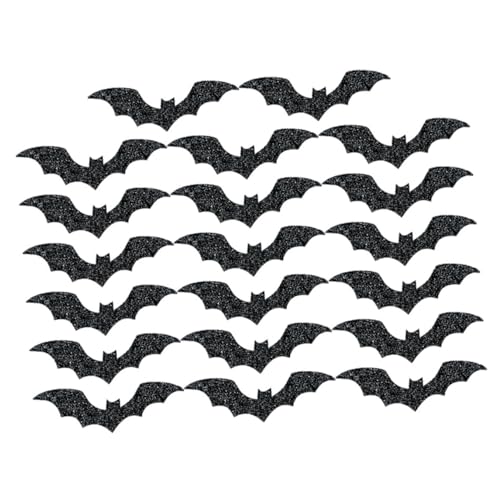 Vaguelly 20 Stück Halloween Dekoration Fledermaus Tischdekoration Party Zubehör für Gruselige Feste und Anlässe von Vaguelly