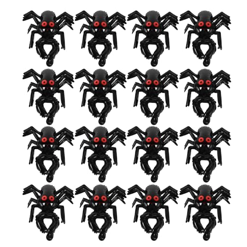 Vaguelly 20 Stück Halloween-Folienballons: Aufblasbare Spinnenballons am Handgelenk als Dekoration für Halloween-Partys, Festivals und Feiertage von Vaguelly