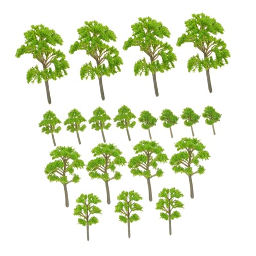 Vaguelly 20 Stück Künstliche Modellbäume für DIY Projekte und Sandtisch Dekoration Realistische Miniaturbäume für Kreative Landschaften und Bildungszwecke von Vaguelly