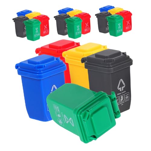 Vaguelly 20 Stück Mini Abfalleimer für Desktop Lernspielzeug zur Mülltrennung Dekorativ für Schlafzimmer und Garten von Vaguelly
