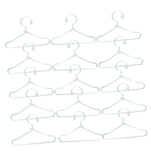 Vaguelly 20 Stück Mini Puppenkleiderbügel Kleine Kleiderbügel für Puppenhaus Dekoration für Puppenoutfits und Miniaturmöbel Langlebig und Praktisch von Vaguelly