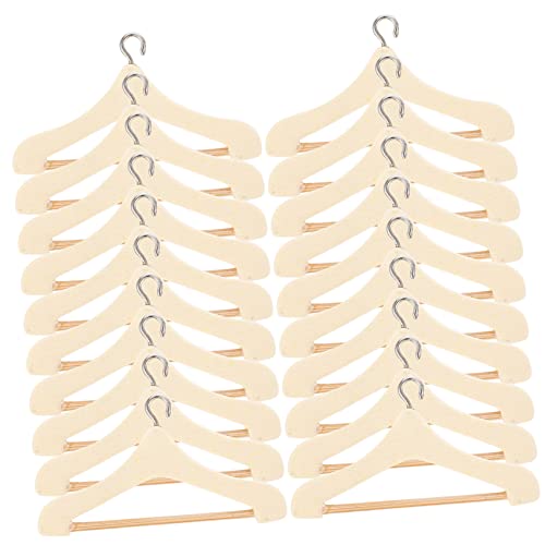 Vaguelly 20 Stück Mini-simulationsaufhänger Mini-hausaufhänger Kleiderbügel Für Babys Mini-Puppen-kleiderständer Hängende Kleiderbügel Puppenkleiderbügel Mini -puppenbügel Puppe Legierung von Vaguelly