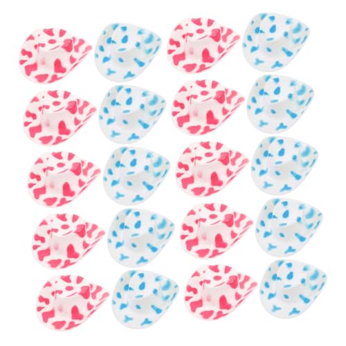 Vaguelly 20 Stück Miniatur Cowboyhüte für Puppen Niedliche Dekoration für Puppenhäuser DIY Bastelbedarf Kuhmuster Rosa Vaguelly 20 Stück Miniatur Cowboyhüte für Puppen Niedliche Dekoration für Puppenhäuser DIY Bastelbedarf Kuhmuster Rosa von Vaguelly