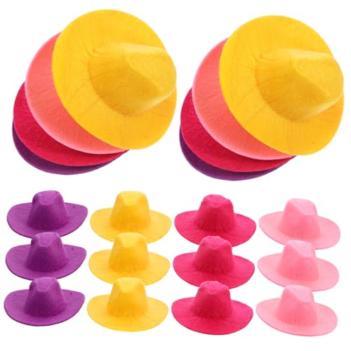 Vaguelly 20 Stück Miniatur Hüte für Puppen Teiliges aus Bunten Cowboyhüten Gelb Rot für DIY Dekorationen und Festlichkeiten für Puppenhaus und Kreative Bastelprojekte Vaguelly 20 Stück Miniatur Hüte für Puppen Teiliges aus Bunten Cowboyhüten Gelb Rot für DIY Dekorationen und Festlichkeiten für Puppenhaus und Kreative Bastelprojekte von Vaguelly
