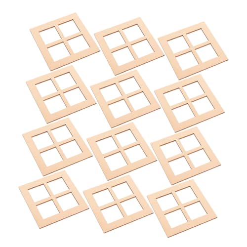 Vaguelly 20 Stück Miniaturfenster aus Holz Teiliges für Puppenhaus Dekoration DIY Möbelaccessoires Charmante Fenster für Kreative Projekte Innen und Außendekoration Vaguelly 20 Stück Miniaturfenster aus Holz Teiliges für Puppenhaus Dekoration DIY Möbelaccessoires Charmante Fenster für Kreative Projekte Innen und Außendekoration von Vaguelly