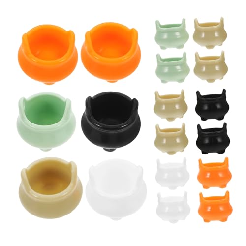 Vaguelly 20 Stück Miniaturkessel Halloween Miniaturmodell Kunststoff Miniatur Vaguelly 20 Stück Miniaturkessel Halloween Miniaturmodell Kunststoff Miniatur von Vaguelly