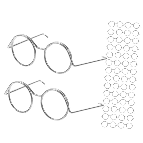Vaguelly Entzückende Brille Für Puppen Miniatur-Brillen-Set Metallrahmen Babypuppen von Vaguelly