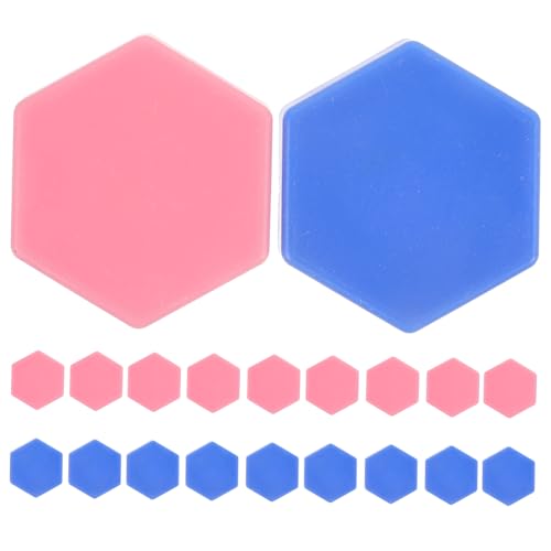 Vaguelly 20 Stück Plasteschachfiguren für Brettspiele Bunte Spielsteine für Doppelt mit Blauen und Rosa Figuren Vaguelly 20 Stück Plasteschachfiguren für Brettspiele Bunte Spielsteine für Doppelt mit Blauen und Rosa Figuren von Vaguelly