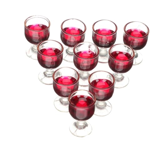 Vaguelly 20 Stücke Miniatur Wein Tasse Puppenhaus Mini Tasse Miniatur Becher Miniatur Puppenhaus Tassen Für Decor Handwerk von Vaguelly
