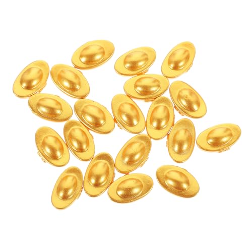 Vaguelly 20 Stück Requisiten Für Das Szenenlayout Golden Miniaturen Puppenhausmöbel Barren Zubehör Für Puppenhäuser Winzig Dekoration Realistisch Vermögen DIY-puppenhauszubehör Harz von Vaguelly