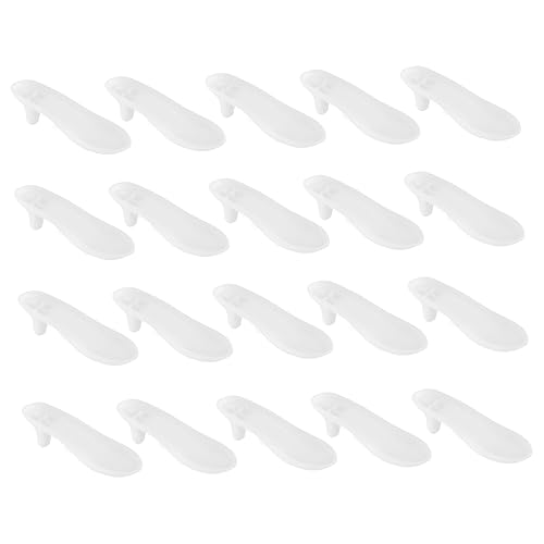 Vaguelly 20 Stück Schuhsockel Puppenzubehör Plüschpuppen Puppenschuhe Monster Überraschungs Hausschuhe Babypuppen Kleine Mädchen Puppenkleidung Babypuppen Menschen von Vaguelly