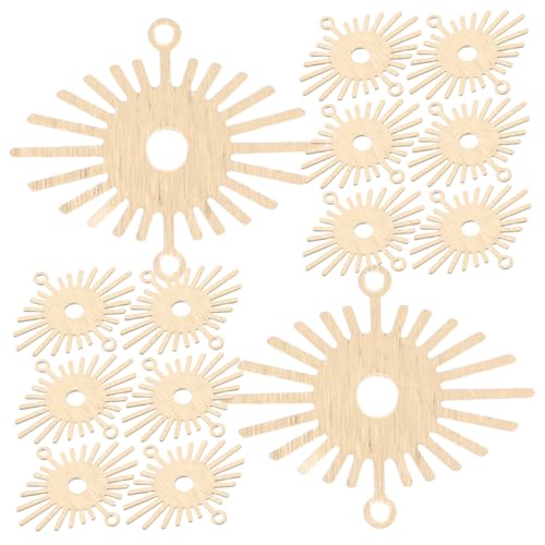 Vaguelly 20 Stück Sonnenblumenschmuck Halskette-ohrring-anhänger Armbandanhänger Selber Machen Anhänger Für Ohrringe Verbindungsanhänger Für Armbänder Sonnenohrringe Golden Metall von Vaguelly