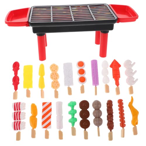 Vaguelly 20 Stück Teiliges BBQ Grill Spielset für Realistisches Küchen mit Sound und Lichteffekten Vielseitiges Pretend Play für Jungen und Mädchen Geeignet für Indoor und Outdoor Spaß Vaguelly 20 Stück Teiliges BBQ Grill Spielset für Realistisches Küchen mit Sound und Lichteffekten Vielseitiges Pretend Play für Jungen und Mädchen Geeignet für Indoor und Outdoor Spaß von Vaguelly