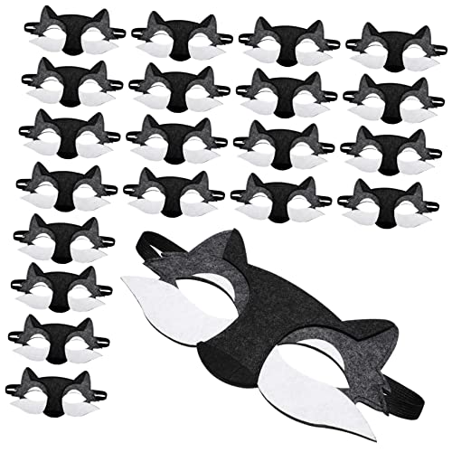 Vaguelly 20 Stück Teiliges Cosplay Wolf Maske aus Hautfreundlichem Filz Halbes Gesicht Elastischem Band Leicht und Atmungsaktiv für Halloween Kostümparty Maskerade und Kinderverkleidung Vaguelly 20 Stück Teiliges Cosplay Wolf Maske aus Hautfreundlichem Filz Halbes Gesicht Elastischem Band Leicht und Atmungsaktiv für Halloween Kostümparty Maskerade und Kinderverkleidung von Vaguelly