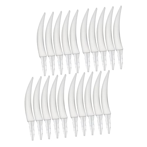 Vaguelly 20 Stück Teiliges Halloween Kürbiszähne Langlebige Plastik Fake Fang Zubehör Einfach zu Montierende Gruselige Kürbisspitzzähne für DIY Jack O Lantern Dekorationen für Party und von Vaguelly