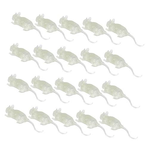 Vaguelly 20 Stück Teiliges Leuchtende Plastikmäuse Halloween Streichspielzeug Gruselige Nachtsicht Mäuse Deko für Party und Horror Dekoration Vaguelly 20 Stück Teiliges Leuchtende Plastikmäuse Halloween Streichspielzeug Gruselige Nachtsicht Mäuse Deko für Party und Horror Dekoration von Vaguelly
