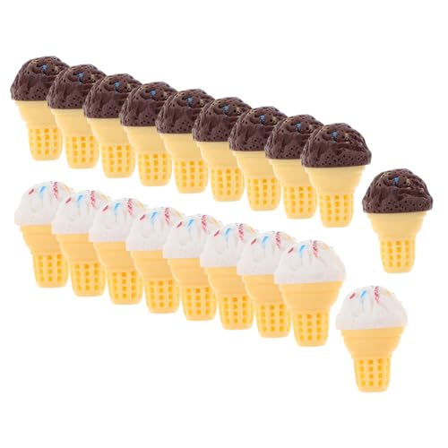 Vaguelly 20 Stück Teiliges Miniatur Eiscreme Deko für Puppenhaus Realistische Nachbildung von Desserts als DIY Zubehör für Kreative Miniaturwelten Vaguelly 20 Stück Teiliges Miniatur Eiscreme Deko für Puppenhaus Realistische Nachbildung von Desserts als DIY Zubehör für Kreative Miniaturwelten von Vaguelly