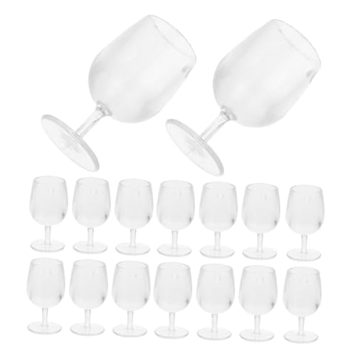Vaguelly 20 Stück Weingläser Mini Dollhouse Zubehör Elegante Goblet Tassen für Puppenhäuser Kreatives DIY Modell für Erwachsene Hochwertige Miniaturkunstwerke zur Dekoration von Mini Vaguelly 20 Stück Weingläser Mini Dollhouse Zubehör Elegante Goblet Tassen für Puppenhäuser Kreatives DIY Modell für Erwachsene Hochwertige Miniaturkunstwerke zur Dekoration von Mini von Vaguelly