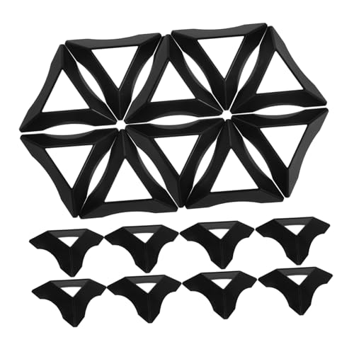 Vaguelly 20 Stück Zauberwürfelbasis Dreieck Basis anzeigen Puzzle verschmelzen Displayhalter Basen Aufbewahrungswürfel Korb Würfelhalter Würfelständer Stck Black von Vaguelly