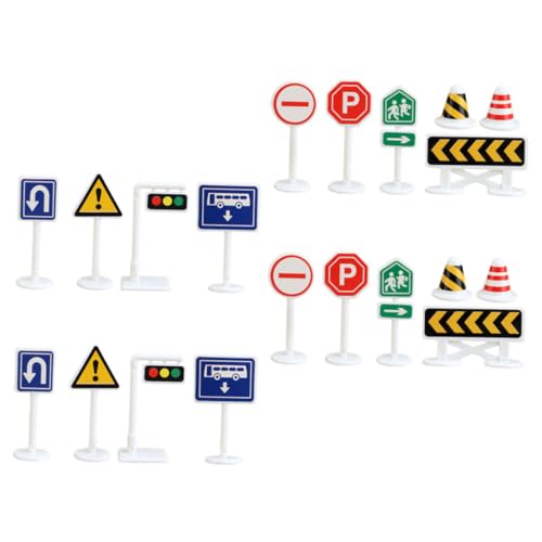 Vaguelly 20-teiliges Verkehrszeichen-mini-verkehrsspielset, Verkehrszeichen, Frühes Bildungsspielzeug Vaguelly 20-teiliges Verkehrszeichen-mini-verkehrsspielset, Verkehrszeichen, Frühes Bildungsspielzeug von Vaguelly