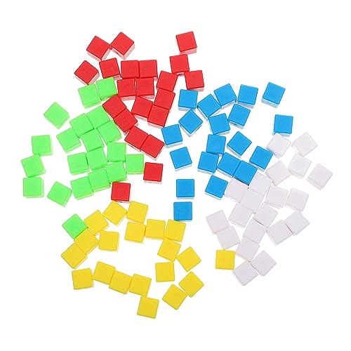 Vaguelly 200 STK Geometrie sensorisch Würfelblöcke zappeln zabawki stymulujące rozwój Educational Toys kleine Blöcke Unterrichtsmaterialien für Schüler Lehrmittel Plastik von Vaguelly