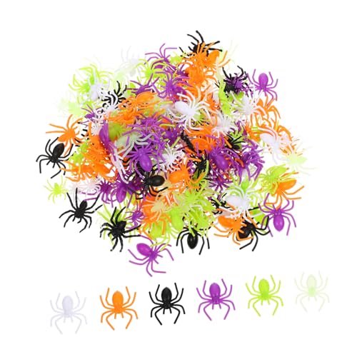 Vaguelly 200 Stück Teiliges Halloween Spinnen Realistische Kleine Kunststoffspinnen Mischfarben Leichte Gruselige Dekoration für Party Streich und Halloween Deko Drinnen und Draußen Vaguelly 200 Stück Teiliges Halloween Spinnen Realistische Kleine Kunststoffspinnen Mischfarben Leichte Gruselige Dekoration für Party Streich und Halloween Deko Drinnen und Draußen von Vaguelly
